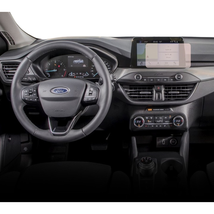 Защитно фолио Duragon Централна навигация Ford Focus 2018-2021, от силикон