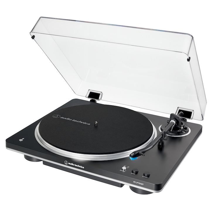 Пикап Audio-Technica AT-LP70XBT черен-сребрист