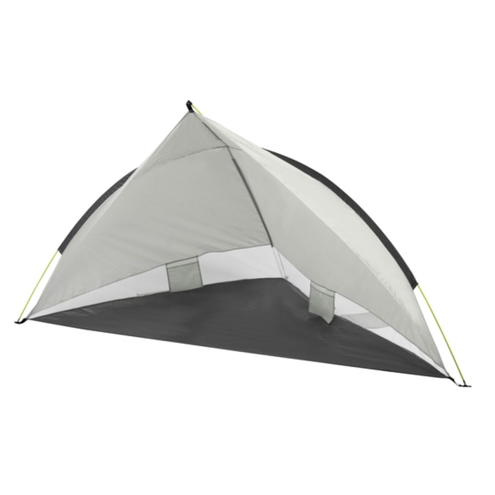Cort pentru plaja semi deschis Crane, 230 x 120 x 112 cm, gri