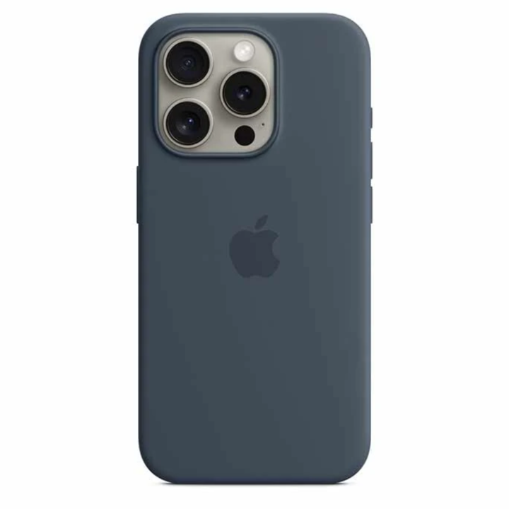 Силиконов кейс BeSmart за Iphone 16 Pro тъмно син