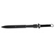 Set doua sabii de vanatoare, DEPOX®, Ninja Blade, 81 cm, negru, teaca inclusa