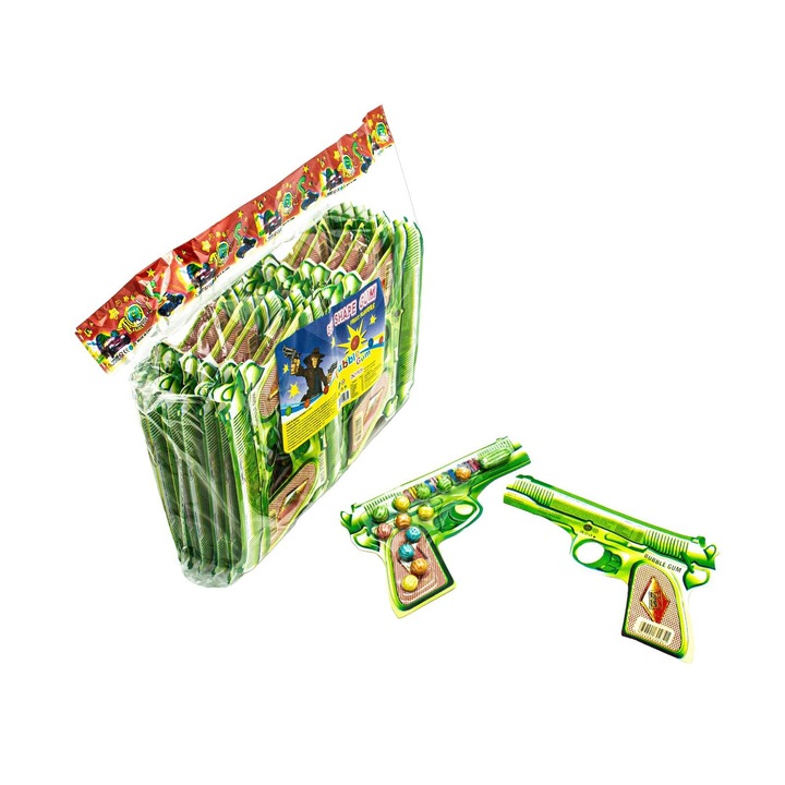 Guma de mestecat pentru copii in forma de pistol 30buc x 11gr