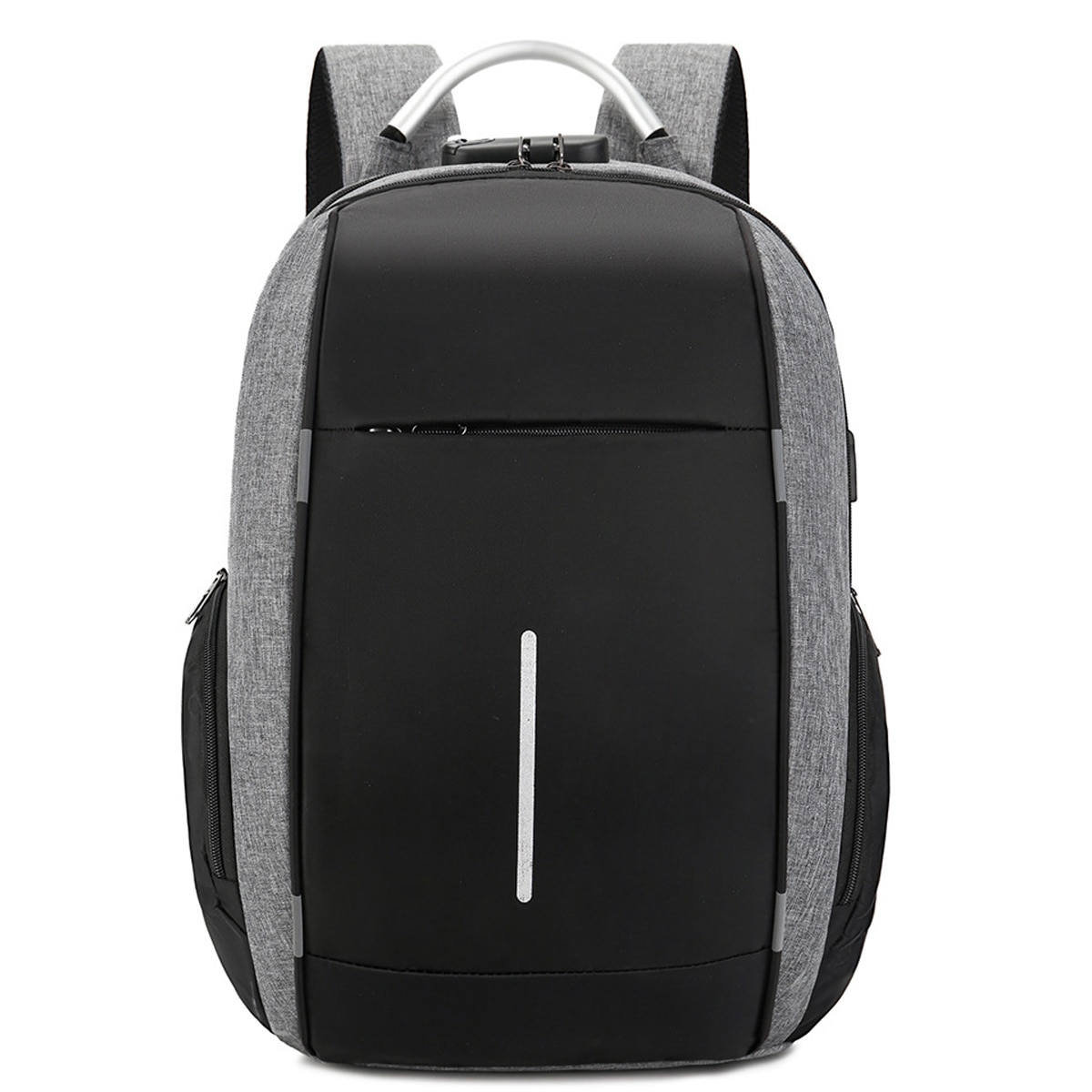 Rucsac laptop, impermeabil, compartimentat, poliester, negru, 30x5x45cm