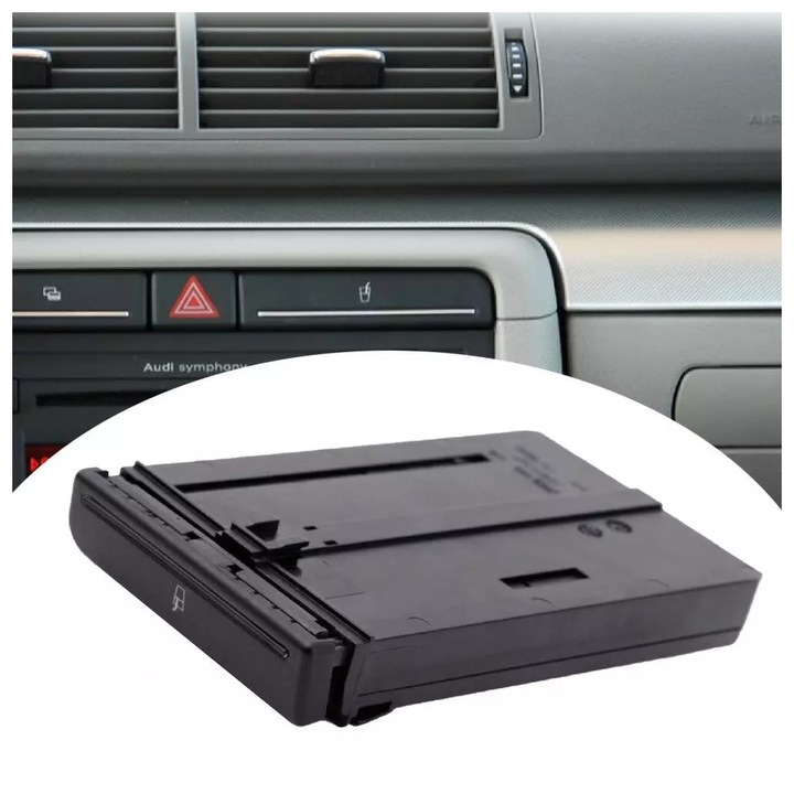 Pohártartó, Audi, A4 B6 B7 Rs4 S4, Kiváló minőségű, Matt, Műanyag, fekete