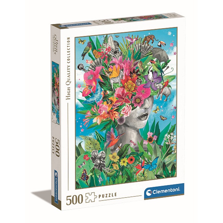Virágzó gondolatok Head in Jungle 500 db-os puzzle Clementoni