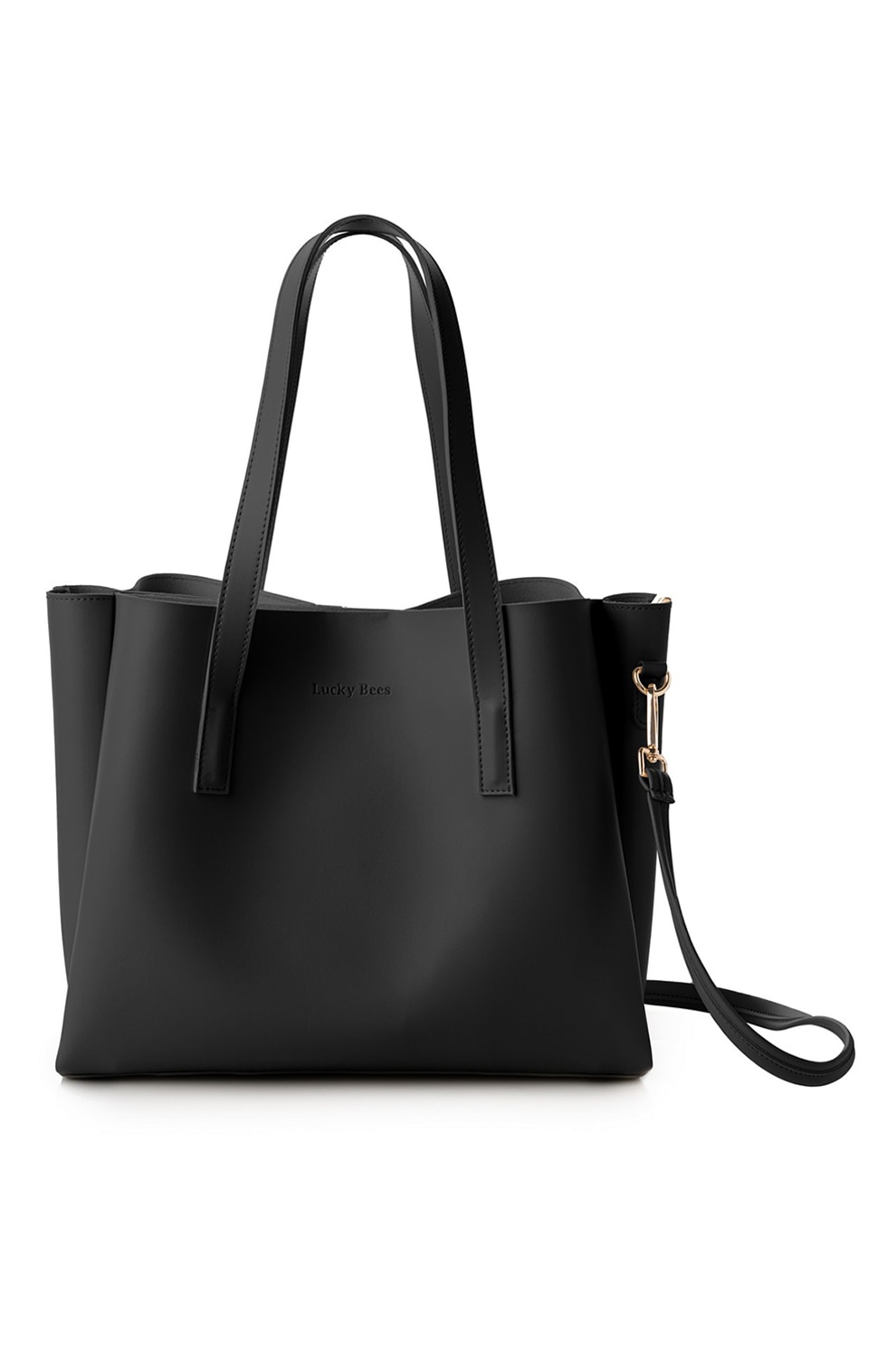 Lucky Bees, Geanta tote de piele ecologica, Negru - eMAG.ro