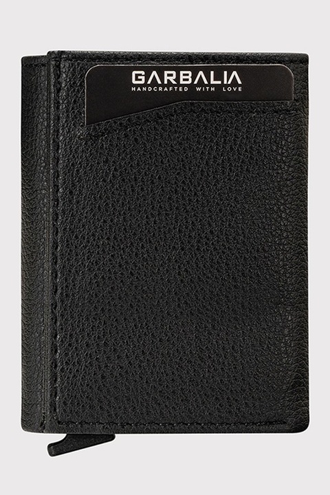 Garbalia, Портфейл от еко кожа с тройно прегъване, Черен