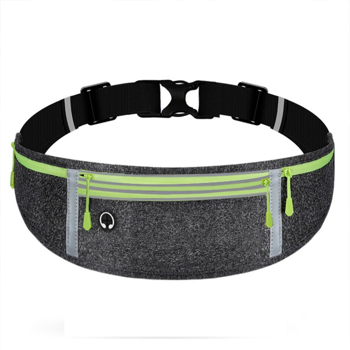 Sportos övtáska, vékony, vízálló, rugalmas anyagból, uniszex, futáshoz, kerékpározáshoz, kempingezéshez