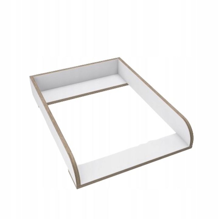 Маса за повиване, Прикрепена към скрин IKEA Koppang 460, Повивалник, Заоблен плот, 72x50 см, 88797185, Бял