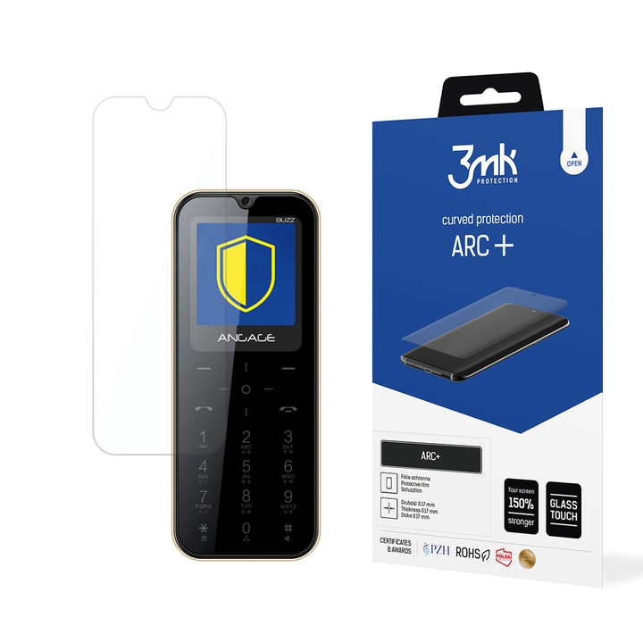 3MK ARC+ Védőfólia, átlátszó, öngyógyító, 0,17 mm, ívelt képernyőkhöz