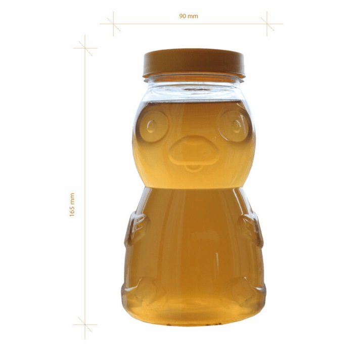 Műanyag mackó edény 1000gr