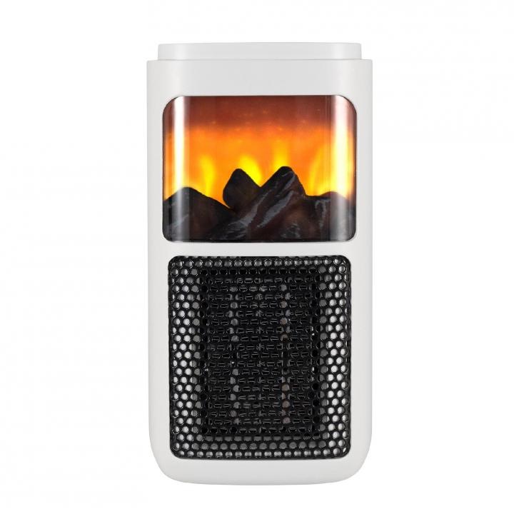 Преносим керамичен радиатор, с пламъчен ефект, 400 W, 15-45 °C, 58 dB(A)