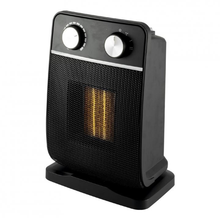 Вентилаторна керамична печка, 2 степени на нагряване: 900 W / 1800 W, автоматично изключване при прегряване и преобръщане