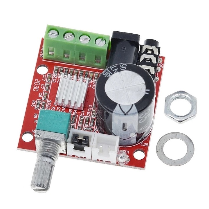 2x10W стерео аудио усилвател с PAM8610, DC 8-12V