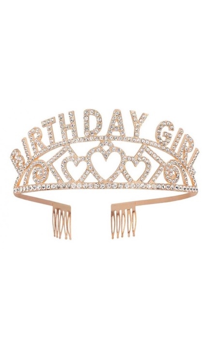 "Happy Birthday" fém diadém lányoknak