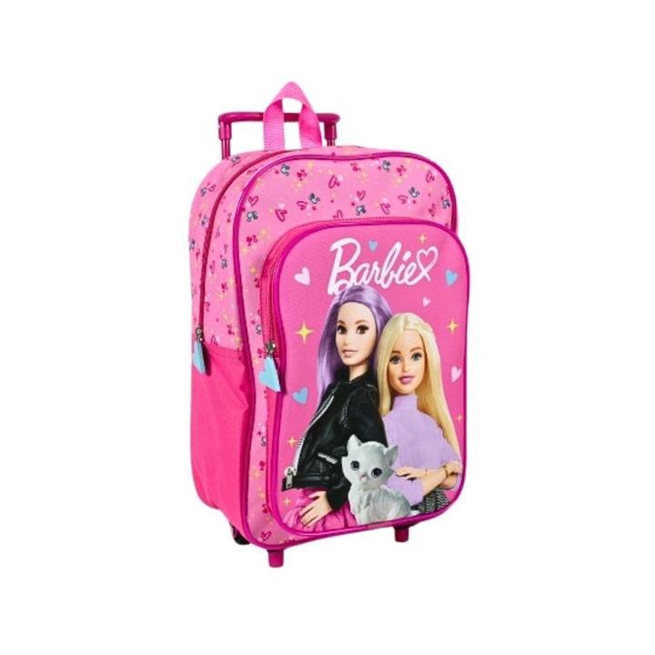 Ghiozdan troller, Perletti, model Barbie, 36 cm, colectia Barbie