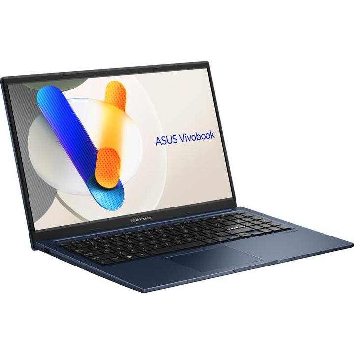 ASUS Vivobook X15 Laptop, Intel Core i3 1215U, 8 GB DDR4 Memória, 15.6 FullHD, Intel UHD Graphics, 256 GB SSD, Kék, Magyar billentyűzet, Operációs rendszer nélkül