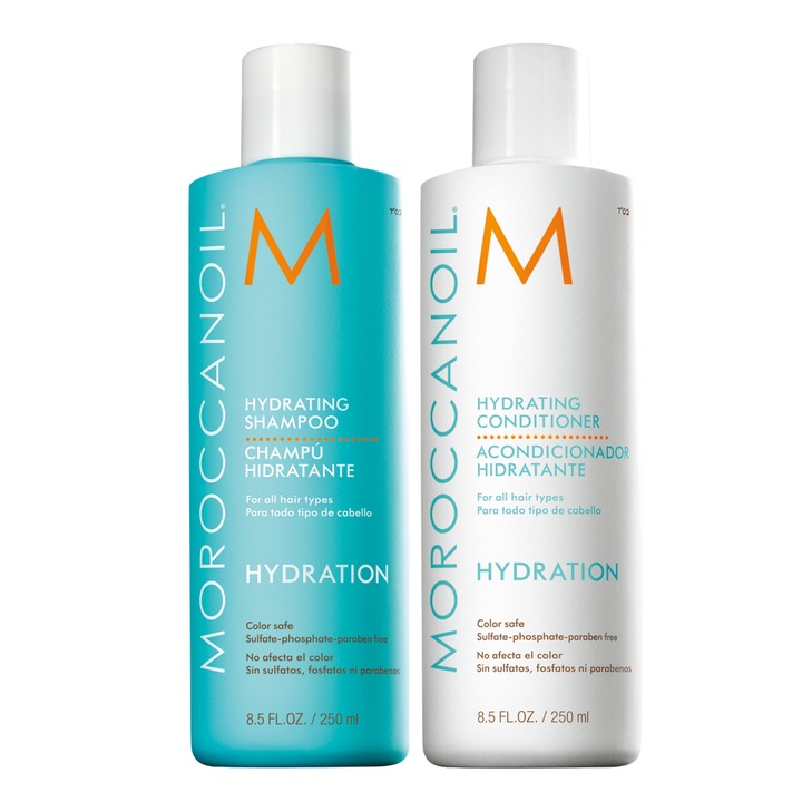 Комплект Moroccanoil Moisturizing за суха коса: Шампоан, 250 мл + Балсам, 250 мл