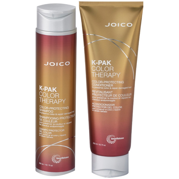 Joico csomag a színvédelemhez: K-Pak Color Therapy sampon, 300 ml + K-Pak Color Therapy balzsam 250 ml