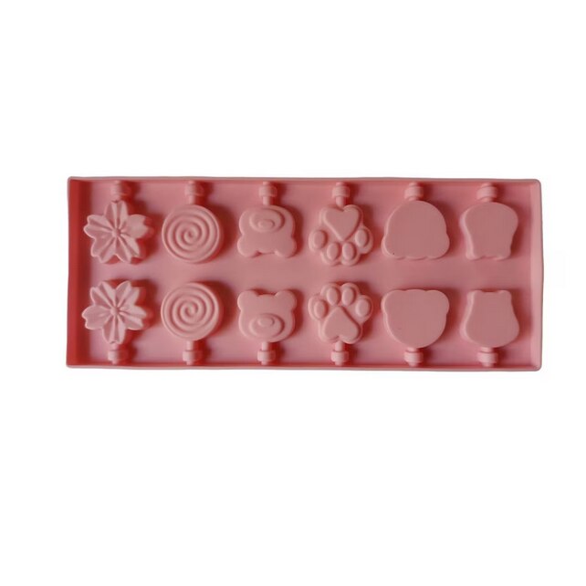 Forma silicon 12 cavitati, Diverse modele, Acadele din ciocolata sau ...