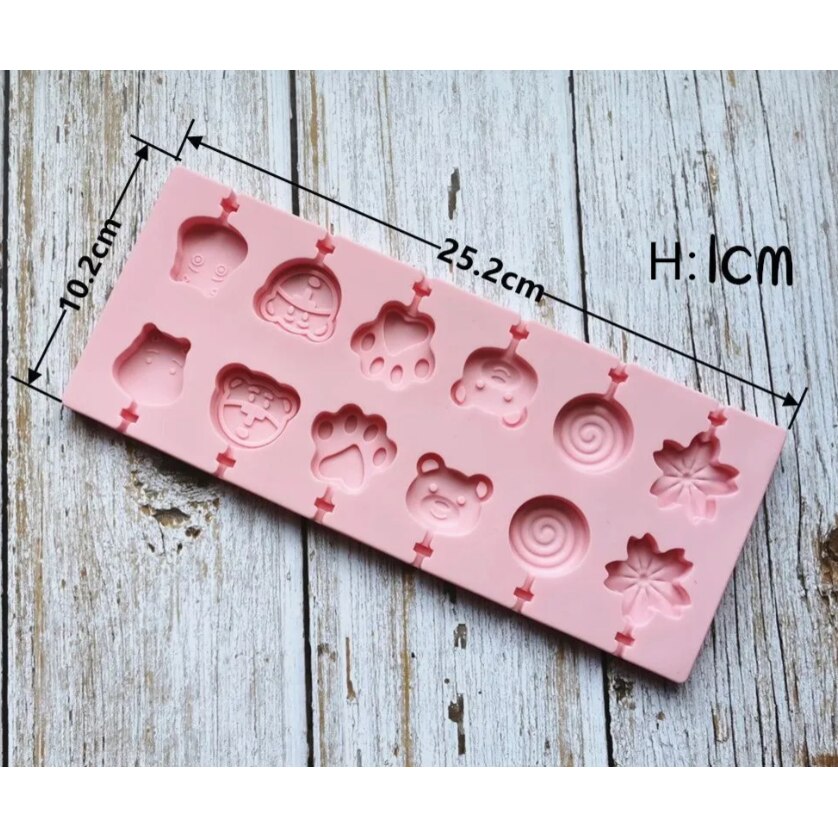 Forma silicon 12 cavitati, Diverse modele, Acadele din ciocolata sau ...