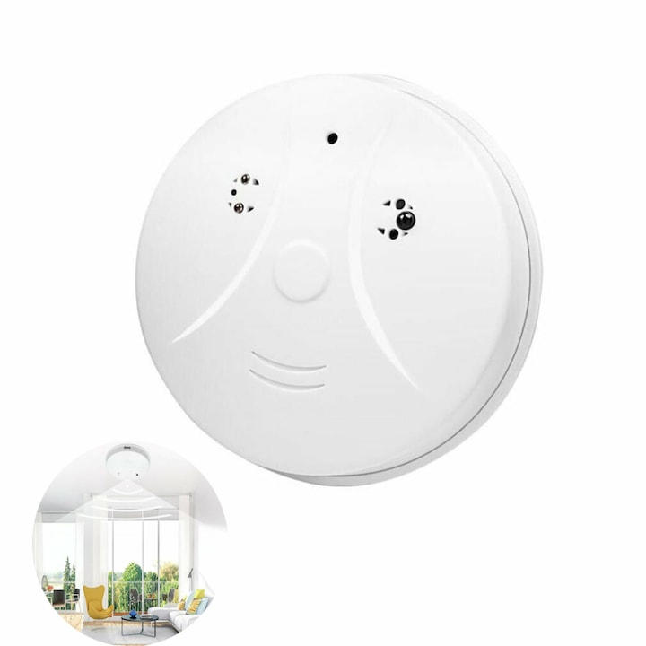 AMRINUGL intelligens füstérzékelő, önteszt funkcióval, 85 dB riasztással, fehér
