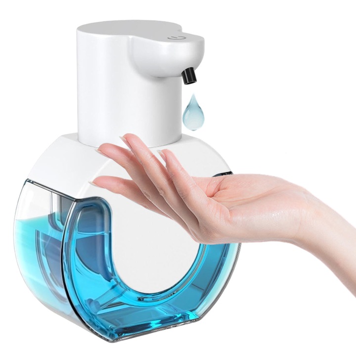 Enforose automata szappanadagoló, 4 állítható habzási szinttel, ABS és PP műanyag, vízálló, 430ml