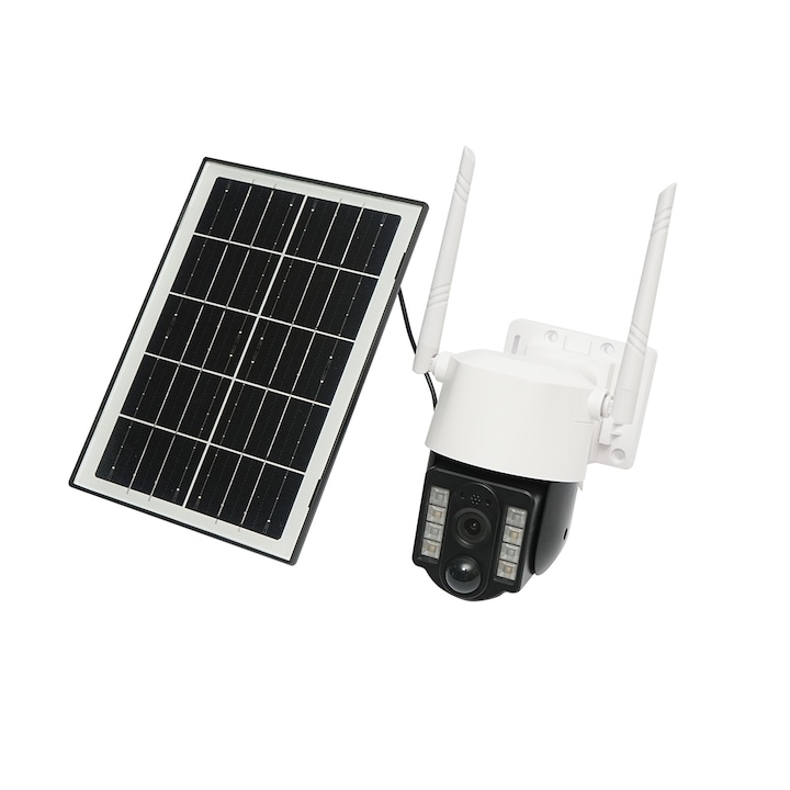 Camera de supraveghere Wireless cu panou solar integrat IMOU Cell PT Lite Kit, 3MP, 2304x1296, Smart Full-color Night Vision, 8x Digital Zoom, Smart Detection, Smart Tracking, Battery 5000 mAh, Two-Way Talk, IP66