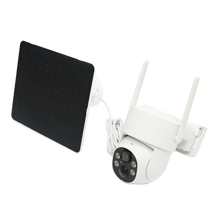 4MP térfigyelő kamera, WIFI 4G forgó 5W-os napelemmel, PTZ, 1080P, UBOX