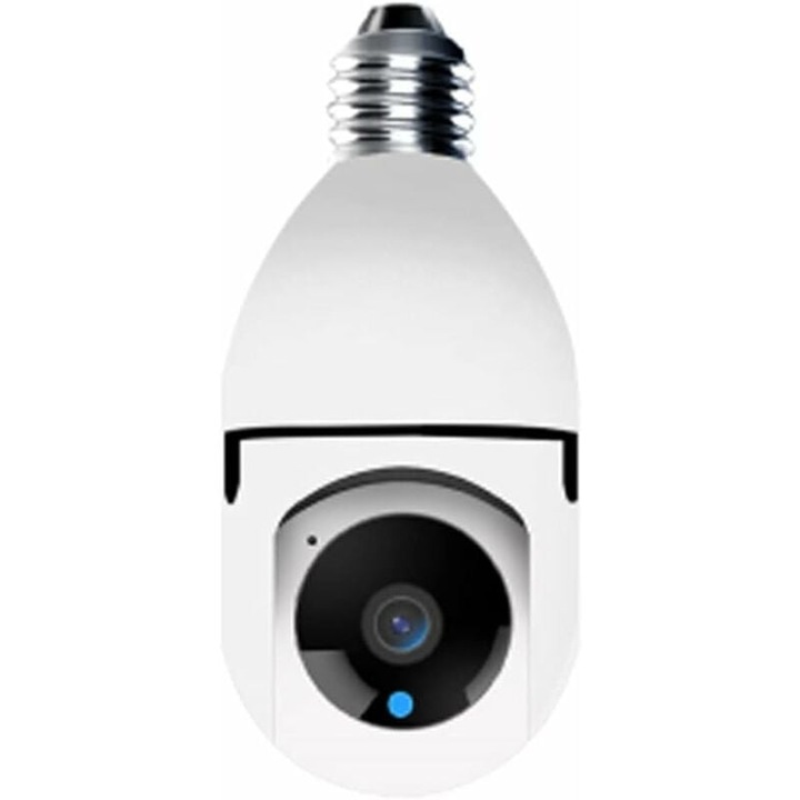 Camera de securitate tip bec, Enforose, HD 2K, viziune nocturna, instalare usoara, conectivitate robusta