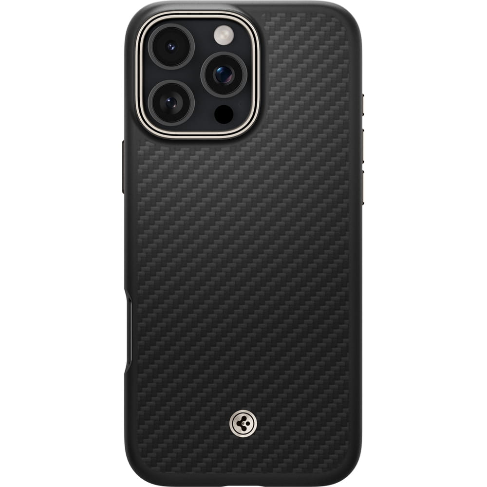Husa Spigen Enzo Aramid Mag do MagSafe pentru iPhone 16 Pro, negru si bej