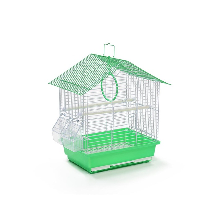 Colivie pentru pasari, Biotur, papagal, verde, 30x23x39 cm