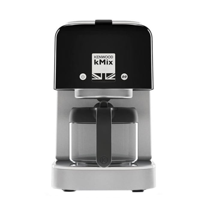 Cafetiera Kenwood Kmix COX750BK, 1000W, 750 ml, carcasa metal, functie reglare aroma cafea, Negru