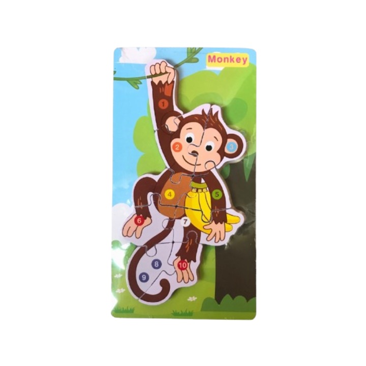 Majom berakásos fa puzzle