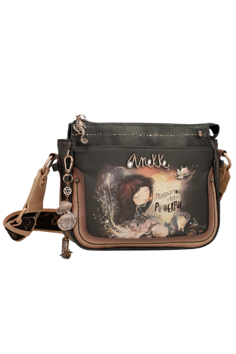 Poseta casual, dama, ANEKKE 39703-062, negru, piele ecologica - Negru