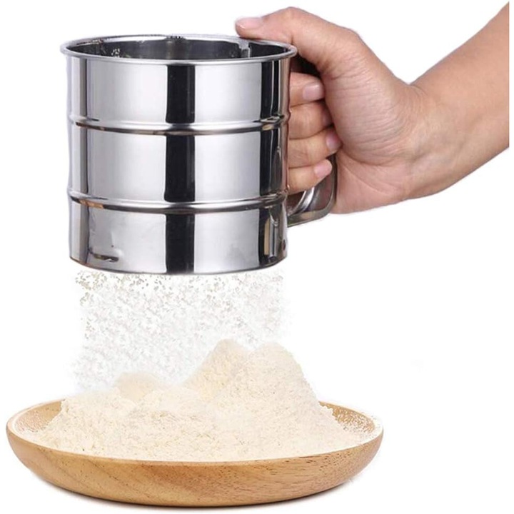 Sita din otel inoxidabil, Enforose, pentru preparate fara gluten, 15.5x9.5cm