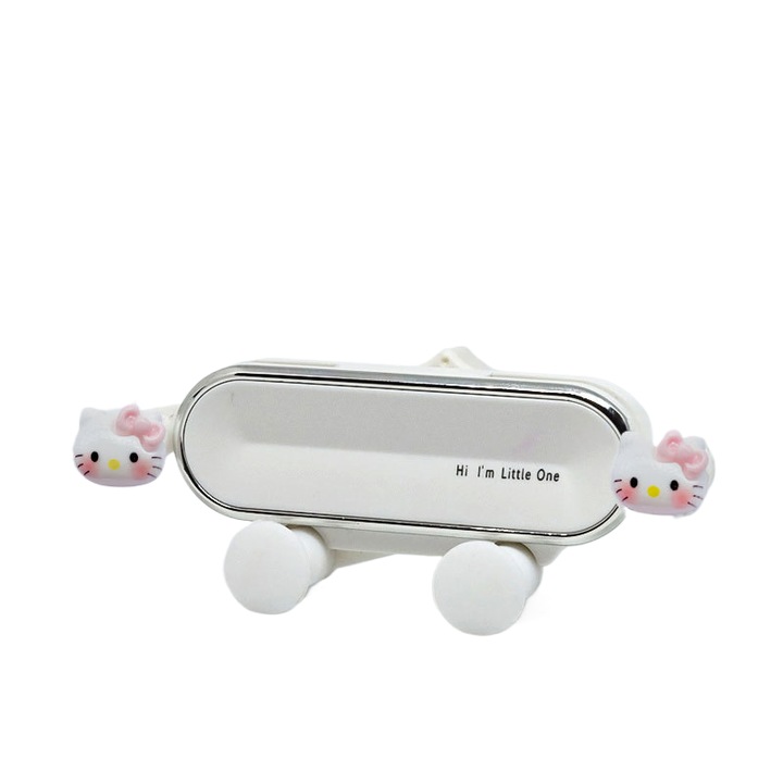 Suport telefon, 3D, alb/roz