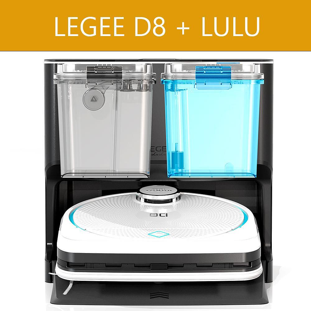 Robot Aspirator Legee D8 + Baza LULU, Spalare, Uscare, Reumplere, Reincarcare