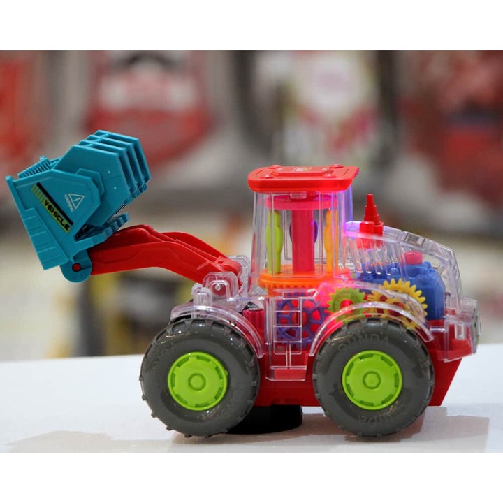 Excavator cu baterii, lumini, sunete, 3+