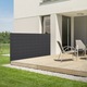 Paravan pentru balcon ECD Germany, 120x1000 cm, PVC, antracit, rezistent la UV, impermeabil