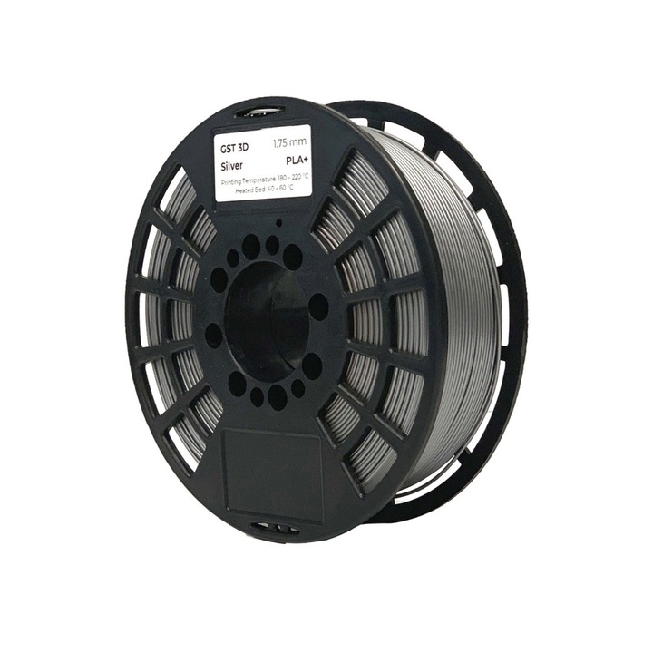 Filament PLA+ GST 3D Silver 1 kg 1, 75 mm