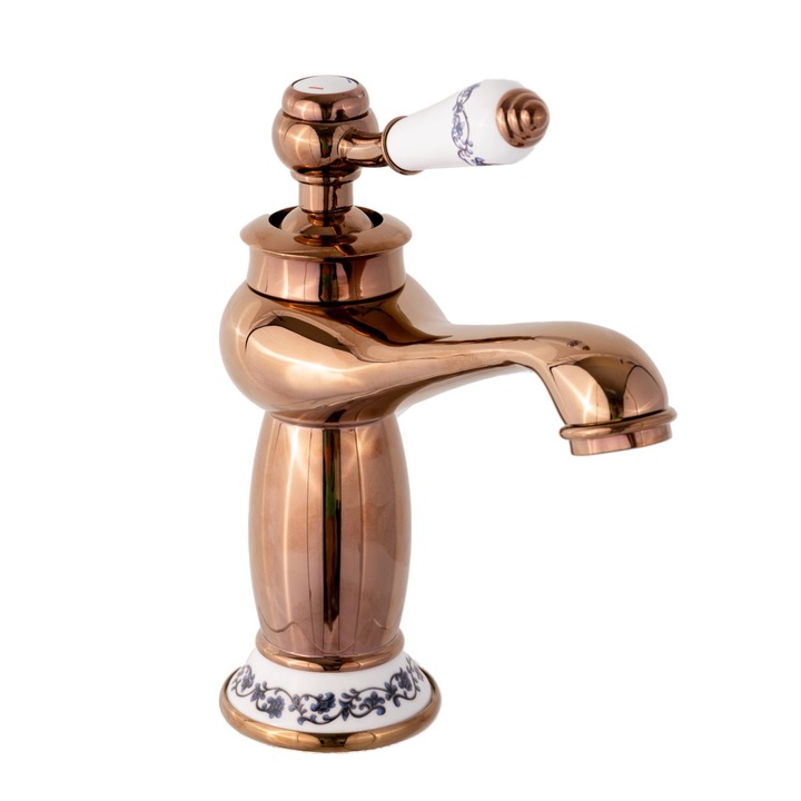 Смесител за мивка VENUS STAR, роза, с керамична бродерия