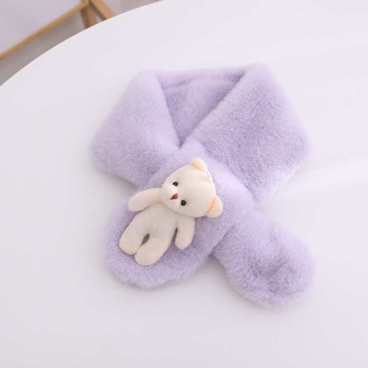 Gyermek sál, Mmgoqqt, Poliészter, 80cm, Lila