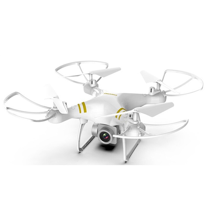 Дрон квадрокоптер Mmgoqqt, 8S UAV, HD камера, червен, 3 батерии, 0-5 кг
