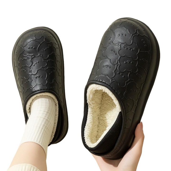 Водоустойчиви памучни чехли Jormftte, черни