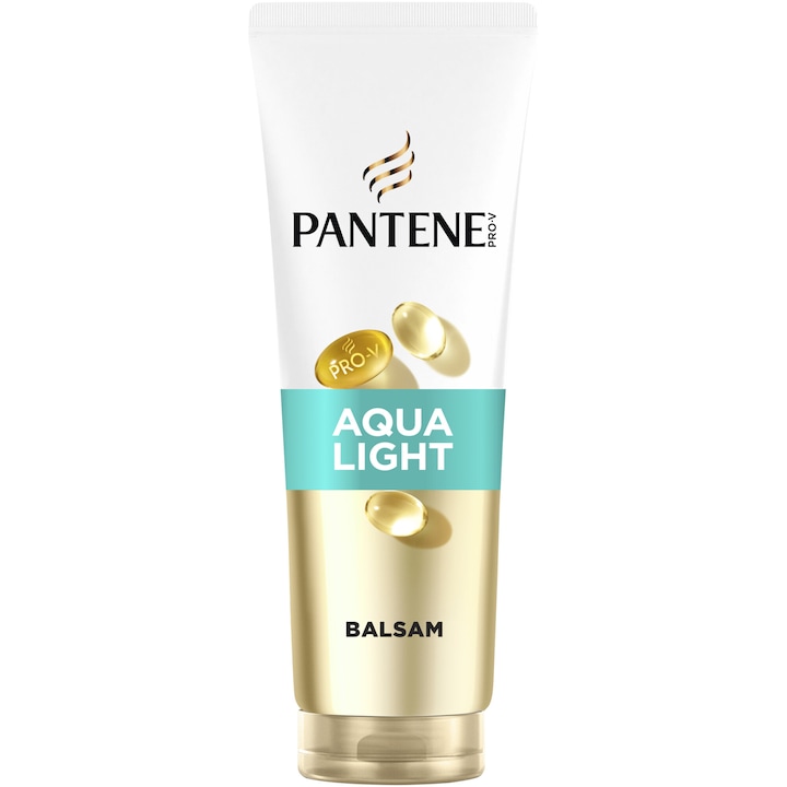 Balsam de par Pantene Pro-V Aqua Light, x2 nutrienti intr-o spalare, pentru par cu tendinta de ingrasare, 160 ml
