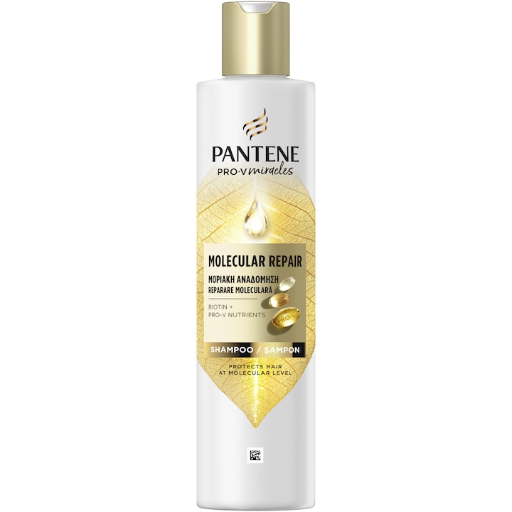 Sampon Pantene Pro-V Miracles Molecular Repair cu Biotina, pentru par uscat si deteriorat, 250 ml