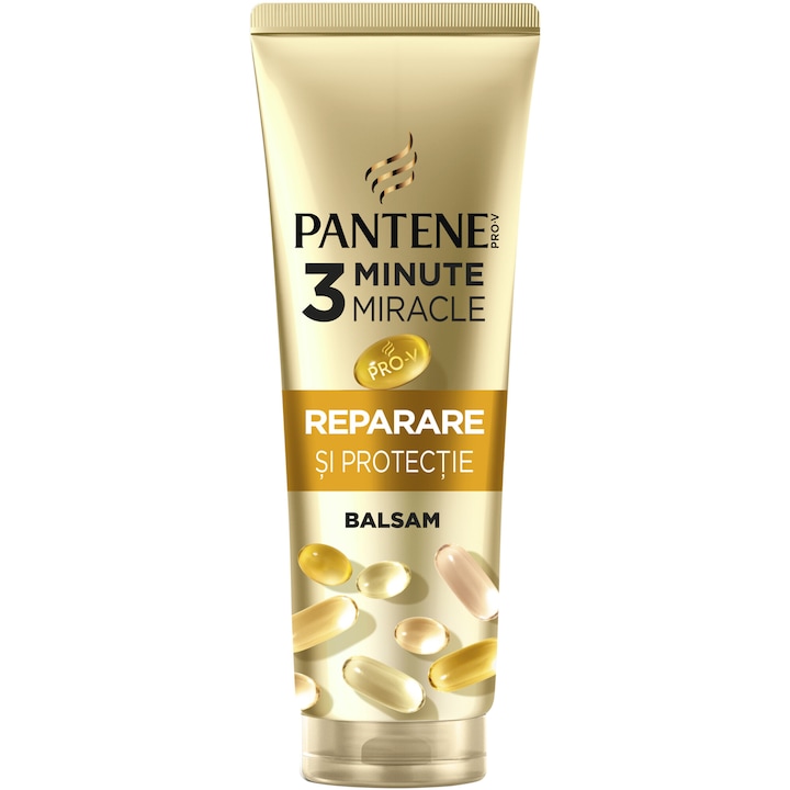 Balsam de par Pantene Pro-V Repair & Protect 3 Minute Miracle pentru par fragil si uscat, 220 ml