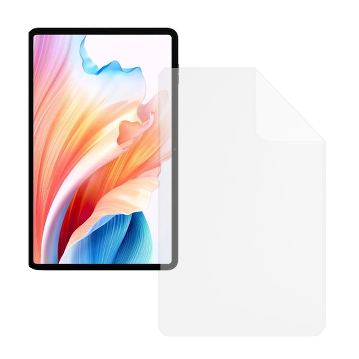 Folie Silicon High Definition pentru Blackview Tab 18, COMANDO TAB PROTECT, Anti-Soc, Rezistenta la zgarieturi, Ultra-subtire, Strat Oleofobic, Sensibilitate ridicata, Aplicare usoara, Transparent