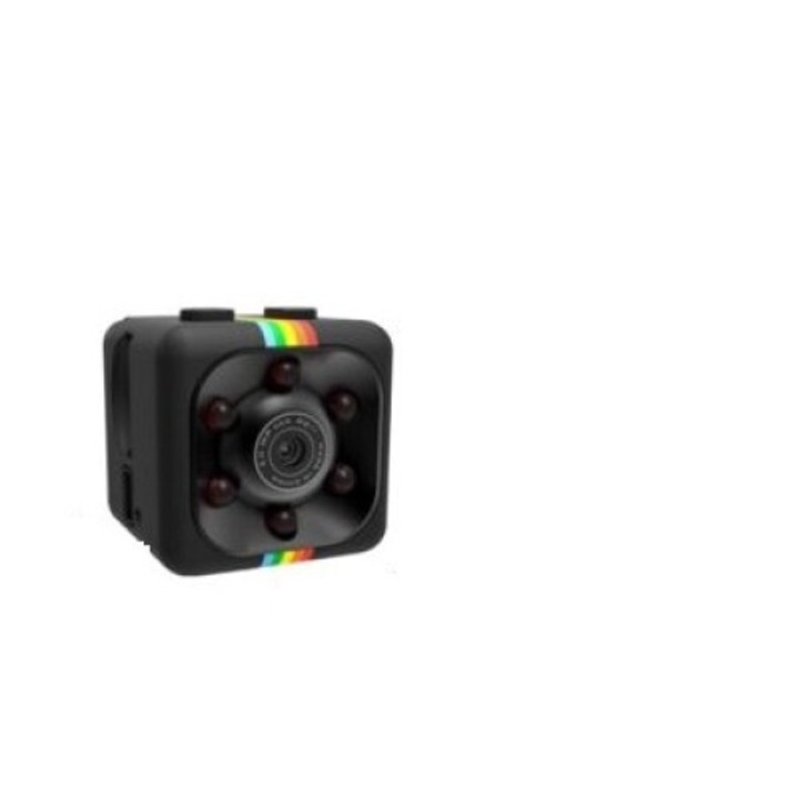 BGHYHYHI 1080P mini vezeték nélküli térfigyelő kamera mozgásérzékelővel, fekete